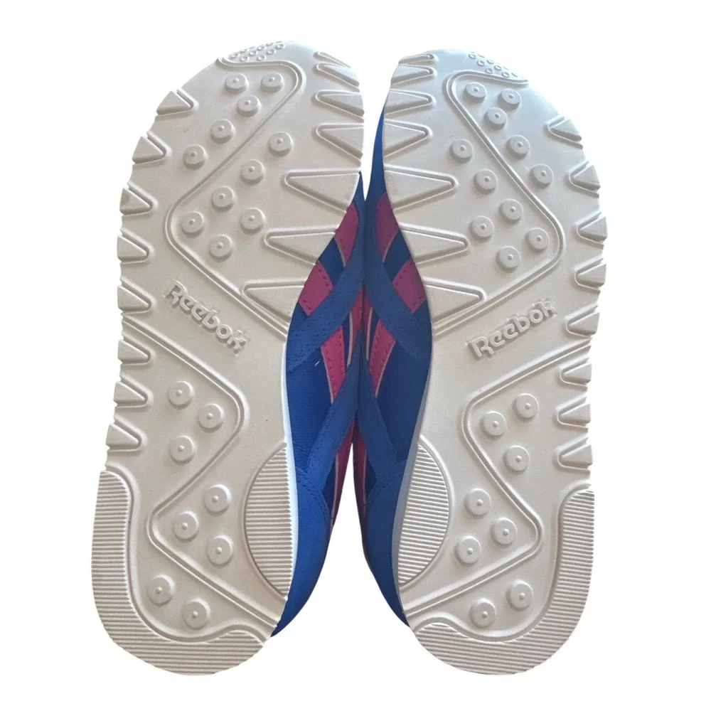 Reebok‎ Classic Nylon Women's Sneakers Blue Pink 100209690 Size 6 NEW